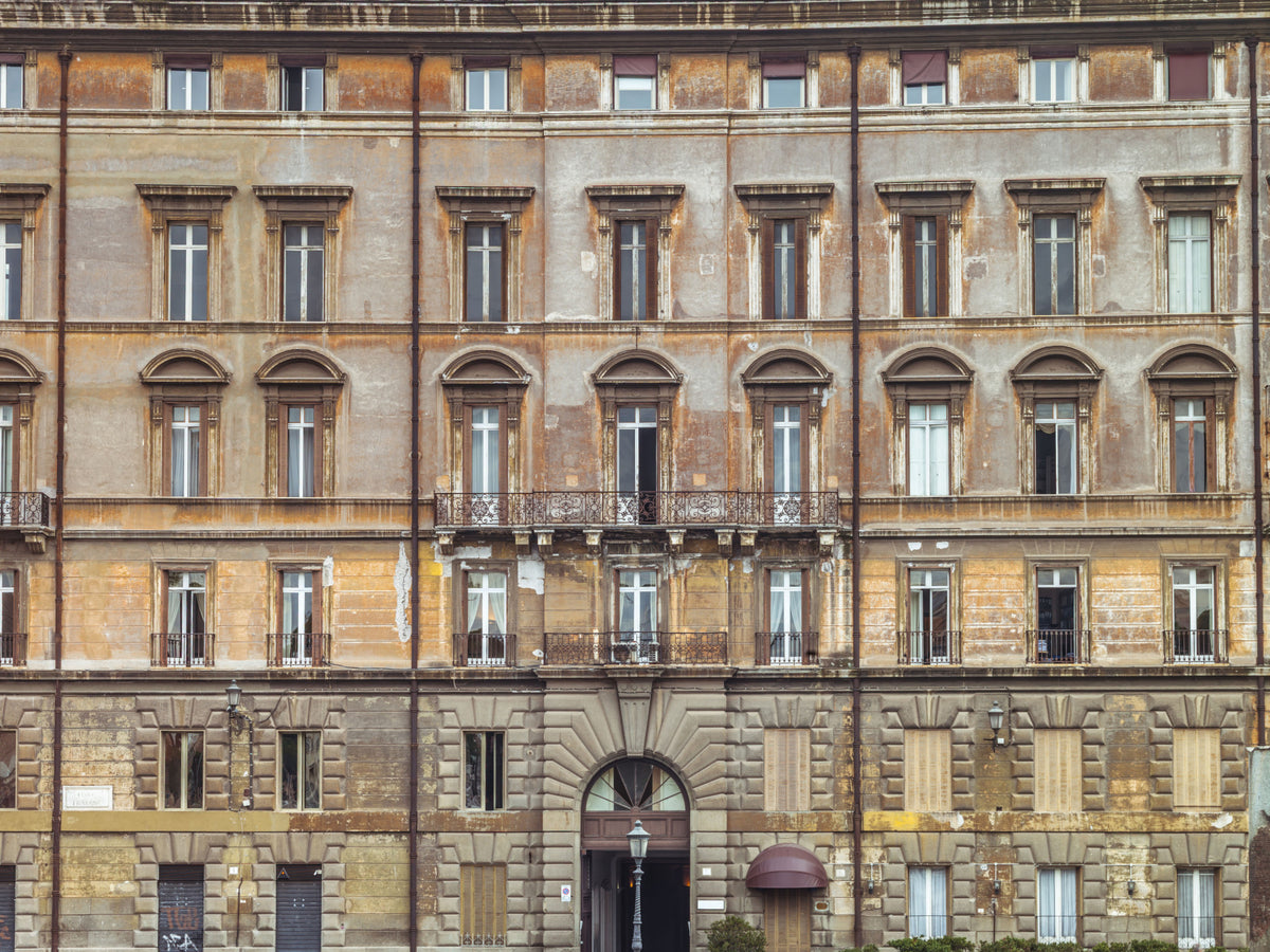 European Grandeur Facade Wall Mural in your room — zoomed