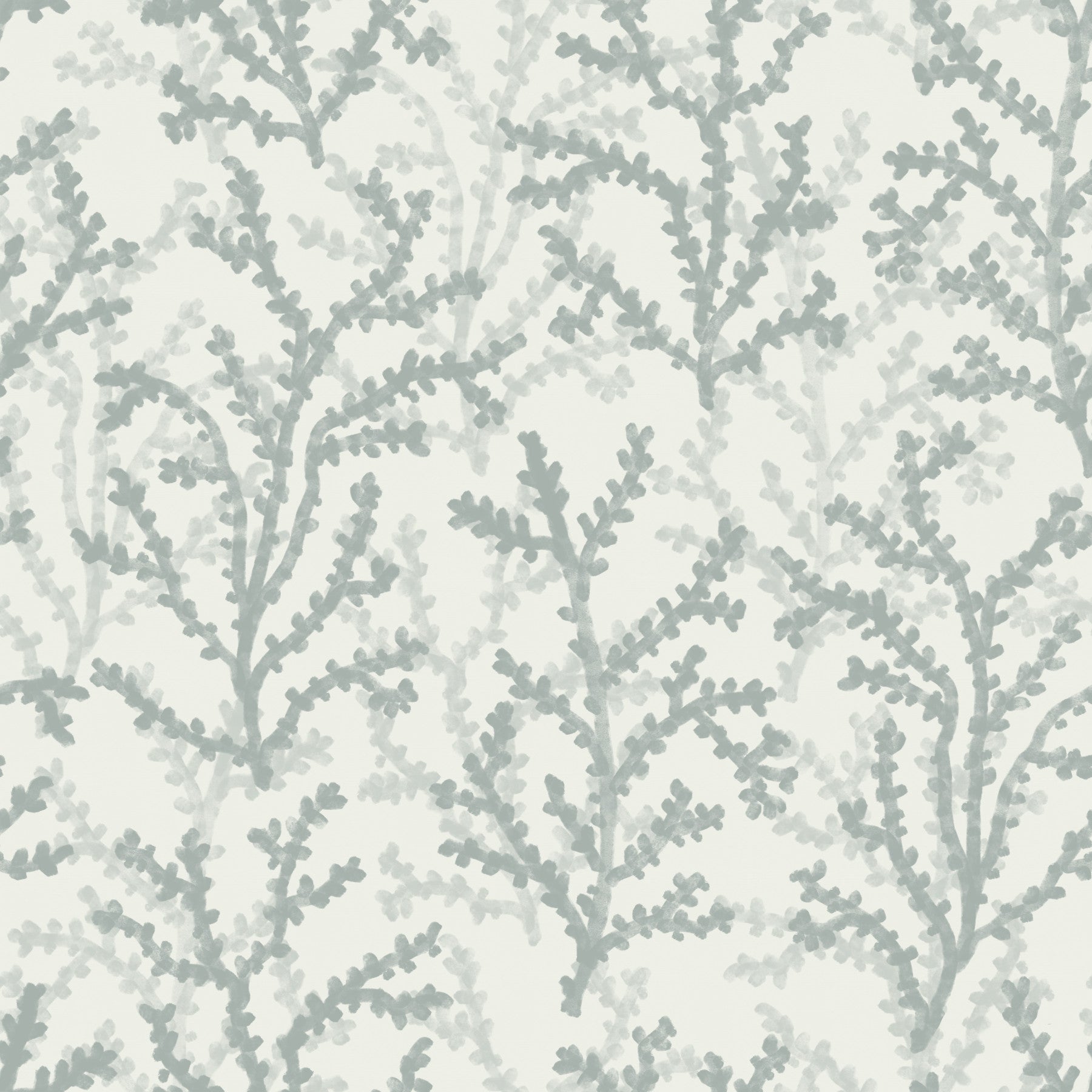 Painted Coraline Greenish Grey Wallpaper⁠
