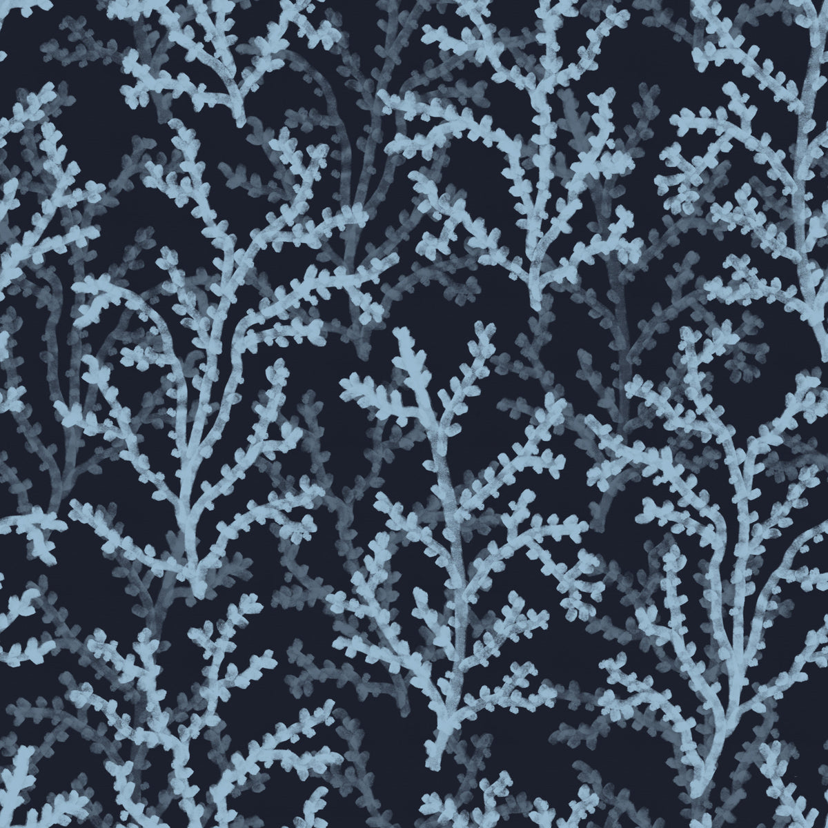 Painted Coraline Dreaming Blue Dark Wallpaper⁠ in your room — zoomed