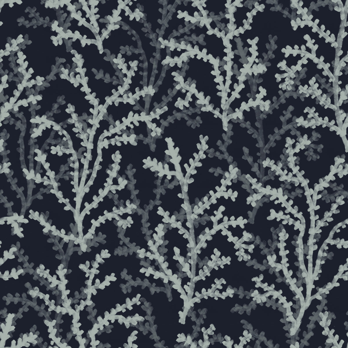 Painted Coraline Greenish Grey Dark Wallpaper⁠ in your room — zoomed