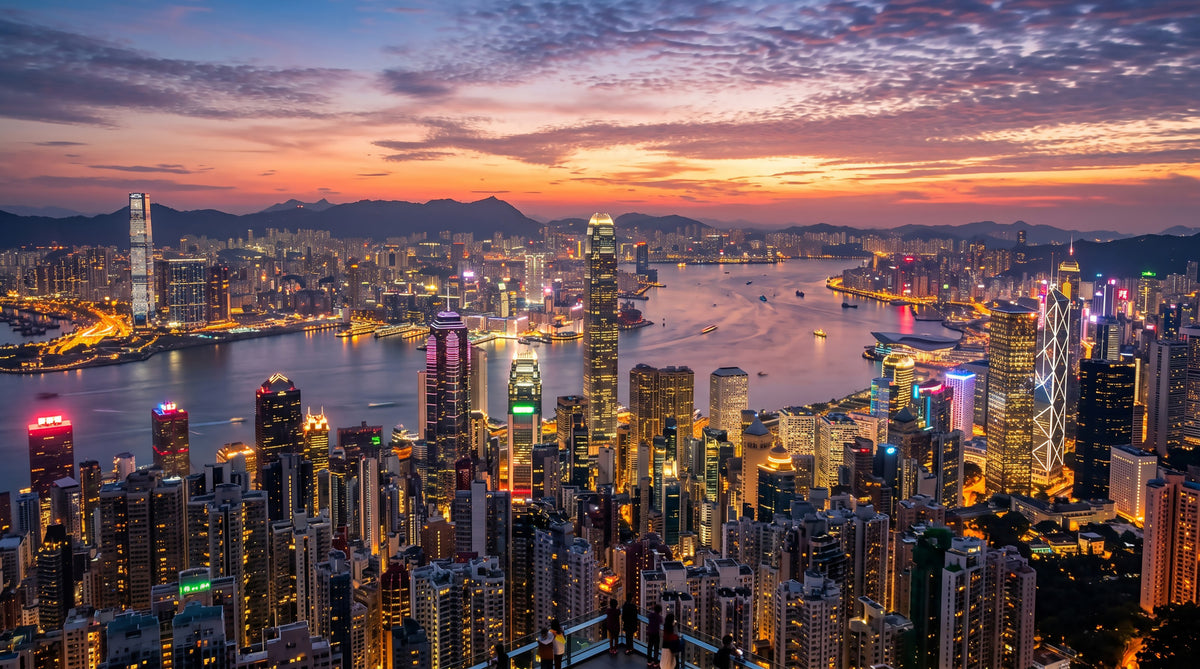 Victoria Harbour Twilight Wall Mural