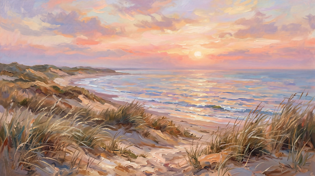Dune Serenity at Golden Hour Wall Mural