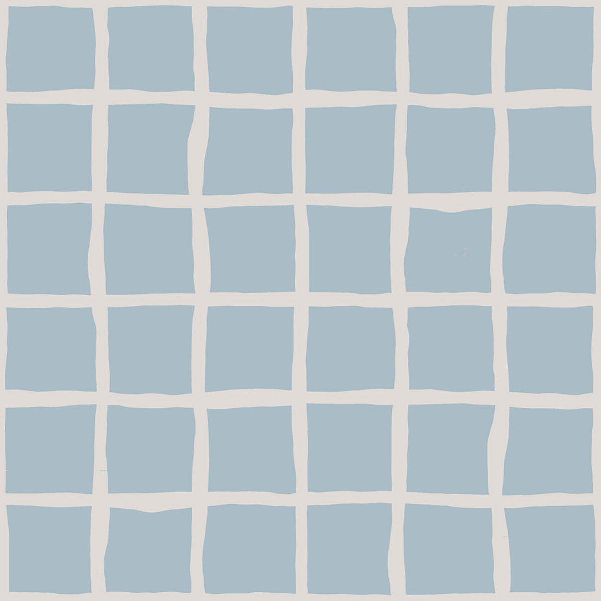 Soft Blue Grid Wallpaper Boho Coastal Wallpaper⁠