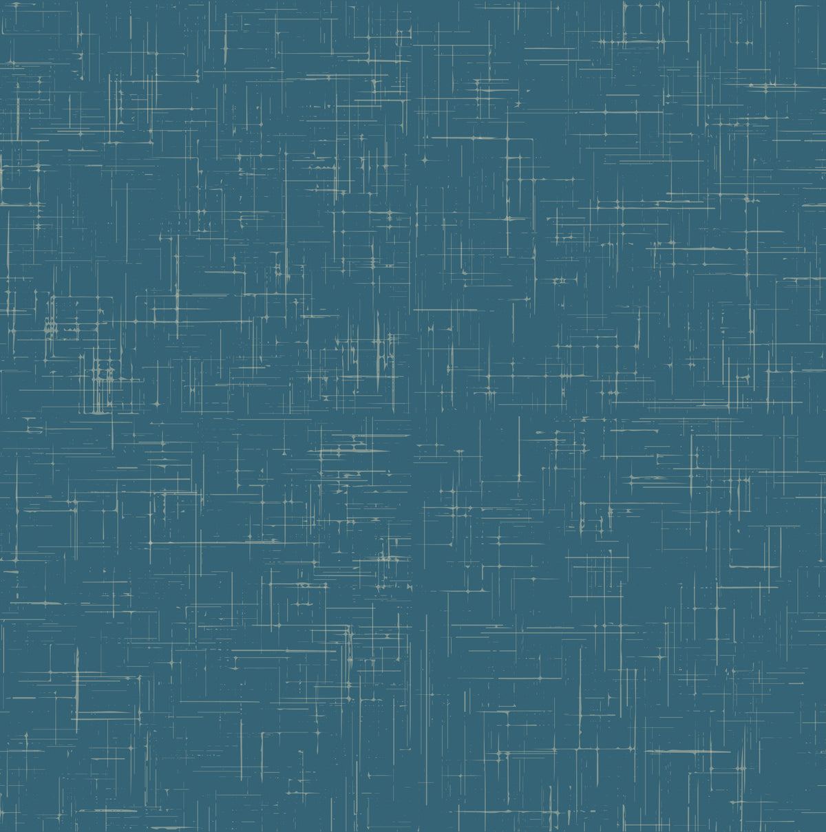 Teal Linen Texture Wallpaper Mid Century Modern Wallpaper⁠