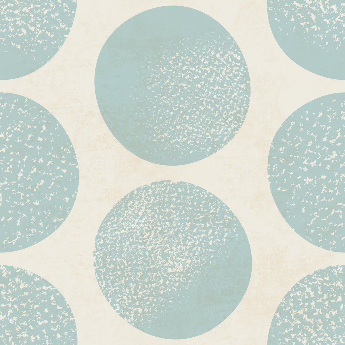 Organic Polka Dots Stippled Modern Soft Blue on Beige Wallpaper⁠