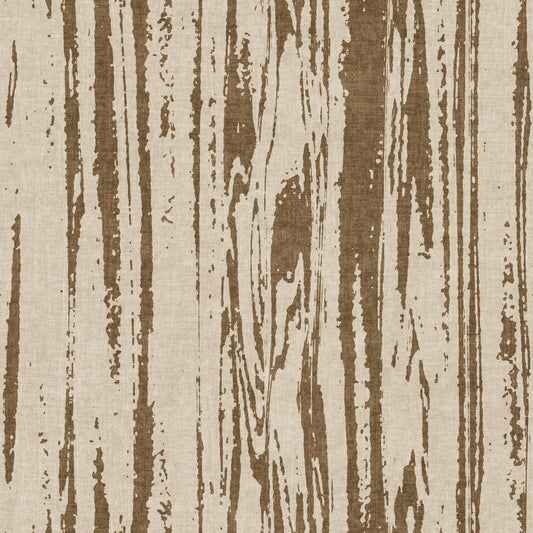 Modern Abstract Woodgrain Organic Lines Oak Brown Wallpaper⁠
