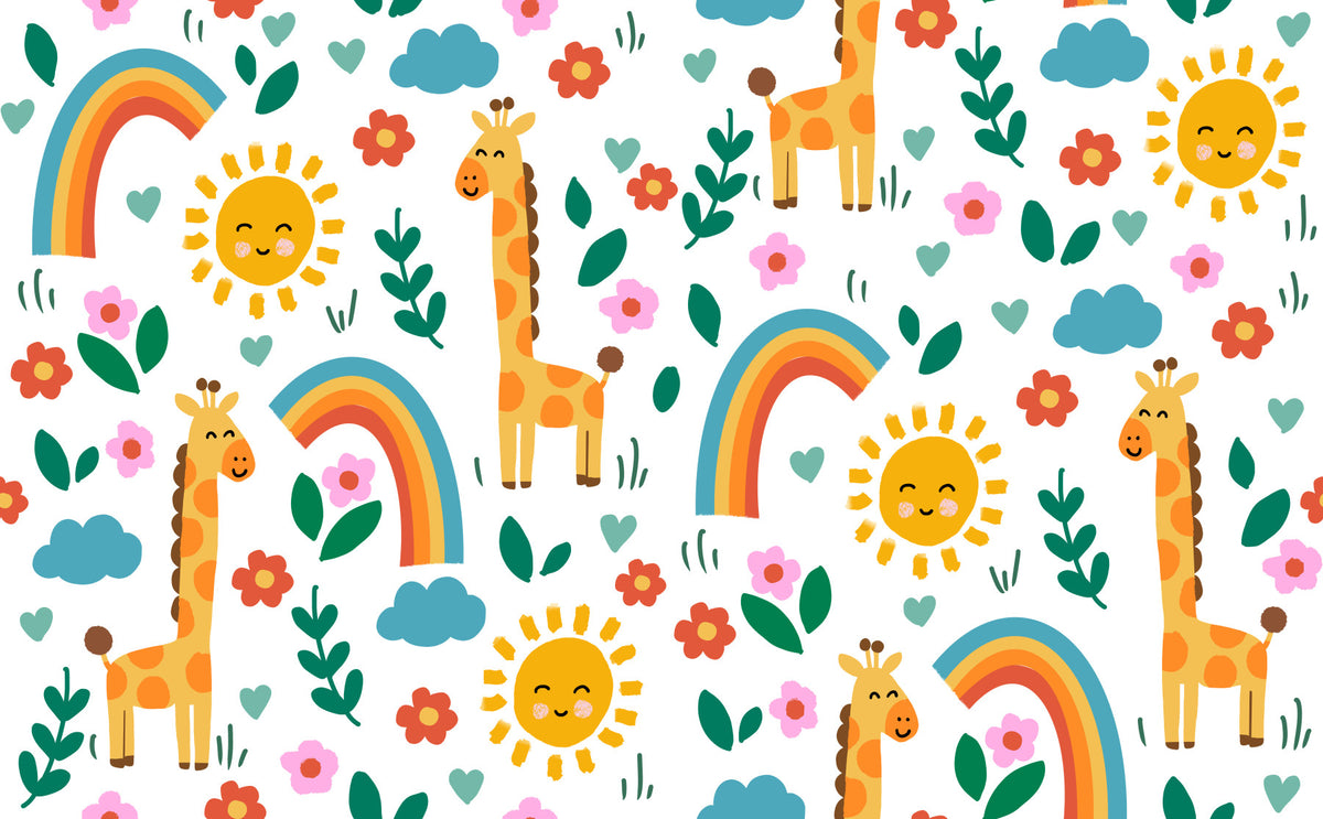 Giraffe Jungle Safari Wallpaper⁠