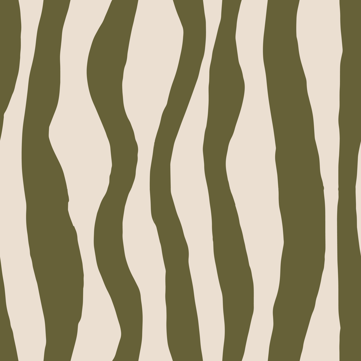 Sage Green Wavy Stripe Wallpaper Scandinavian Boho Wallpaper⁠ in your room — zoomed