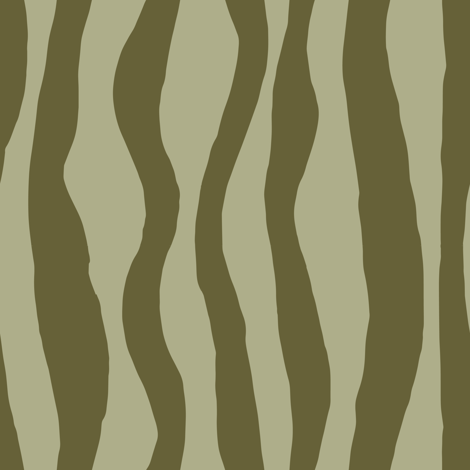 Olive Green Wavy Stripe Wallpaper Organic Retro Wallpaper⁠