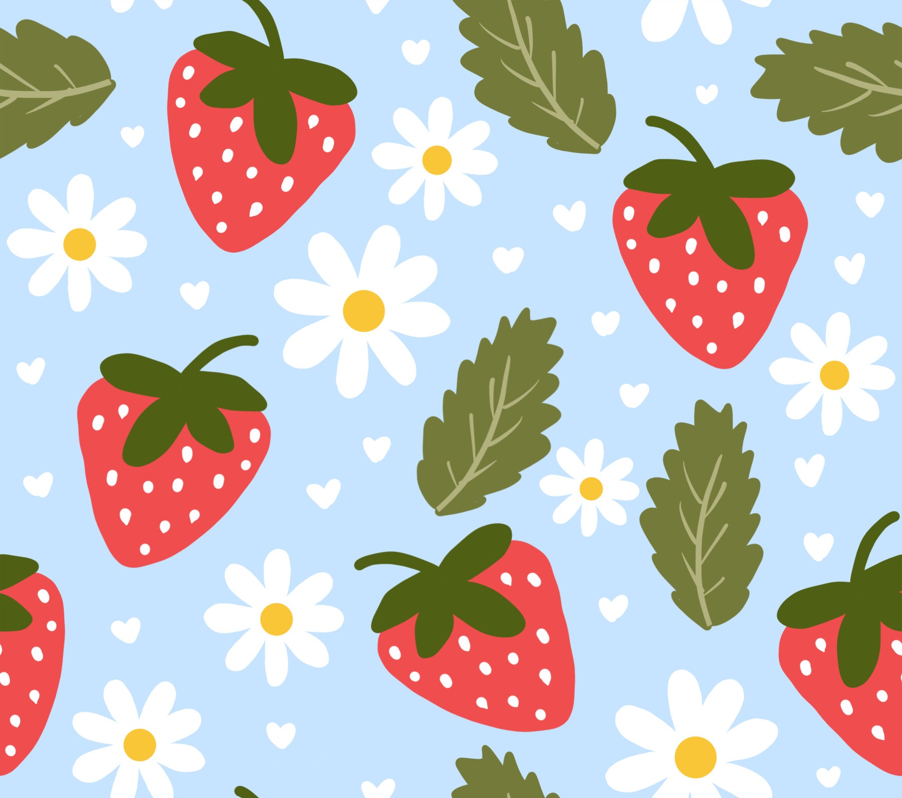 Sweet Berry Bloom Wallpaper⁠ in your room — zoomed