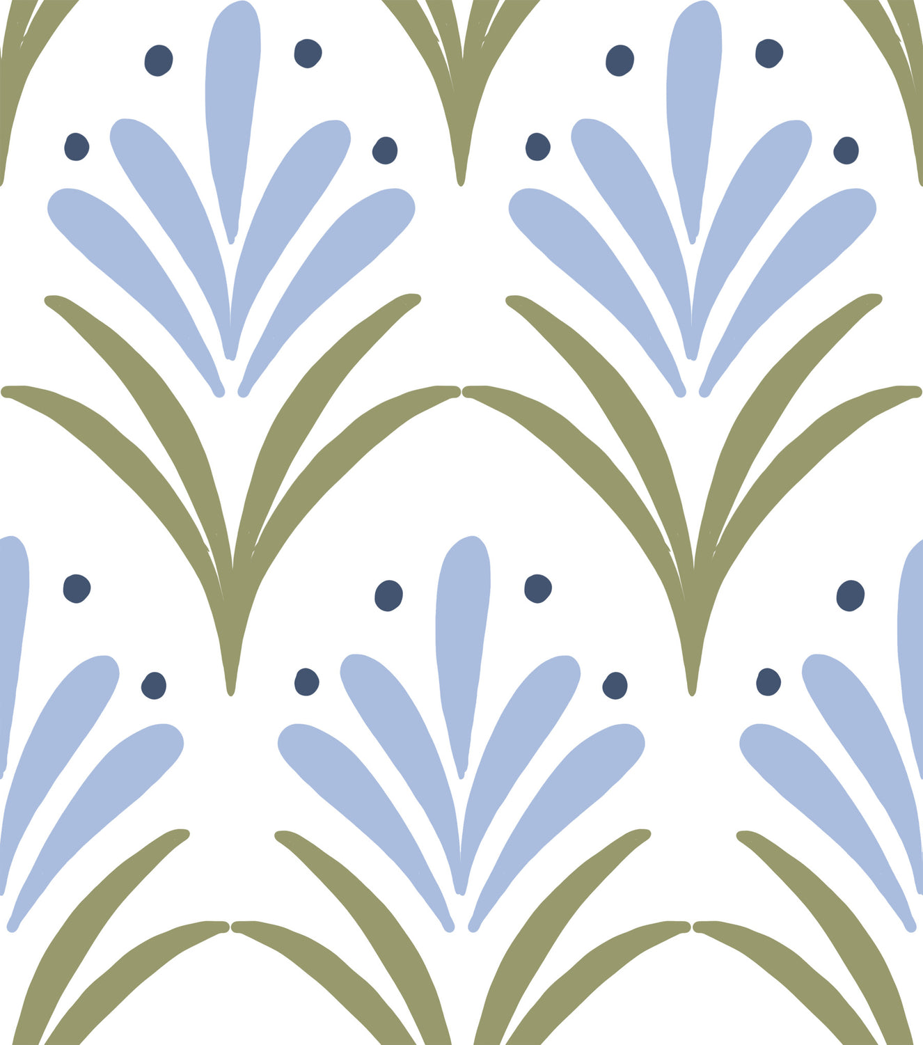 Art Deco Floral Wallpaper⁠