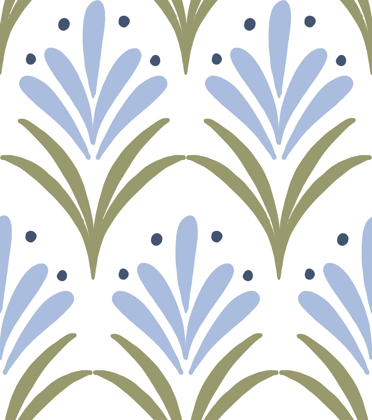 Art Deco Floral Wallpaper⁠