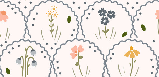 Victorian WIldflowers Wallpaper⁠
