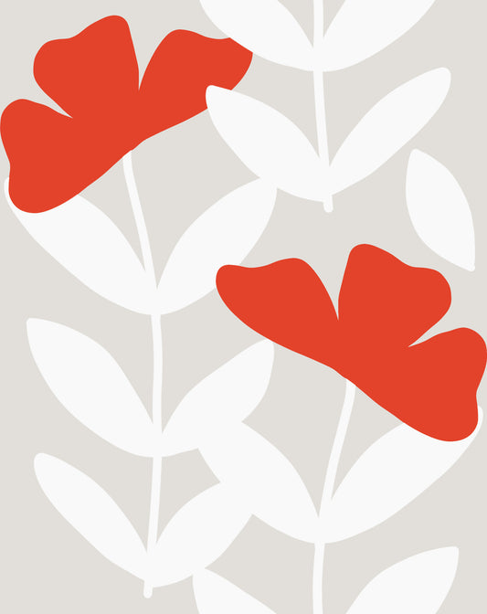 Red Peony Wallpaper⁠