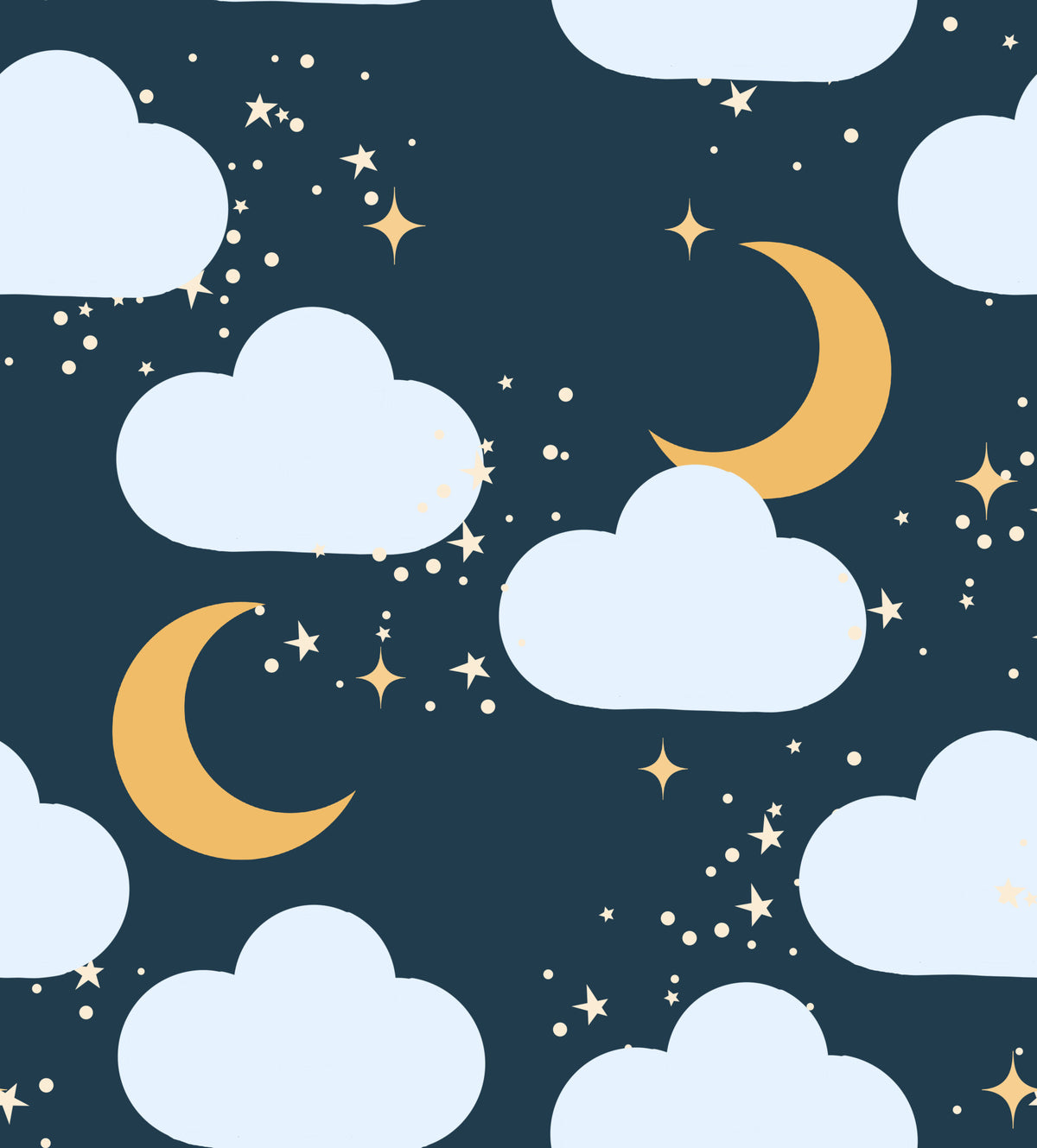 Celestial Dreams Night Sky Wallpaper⁠ in your room — zoomed