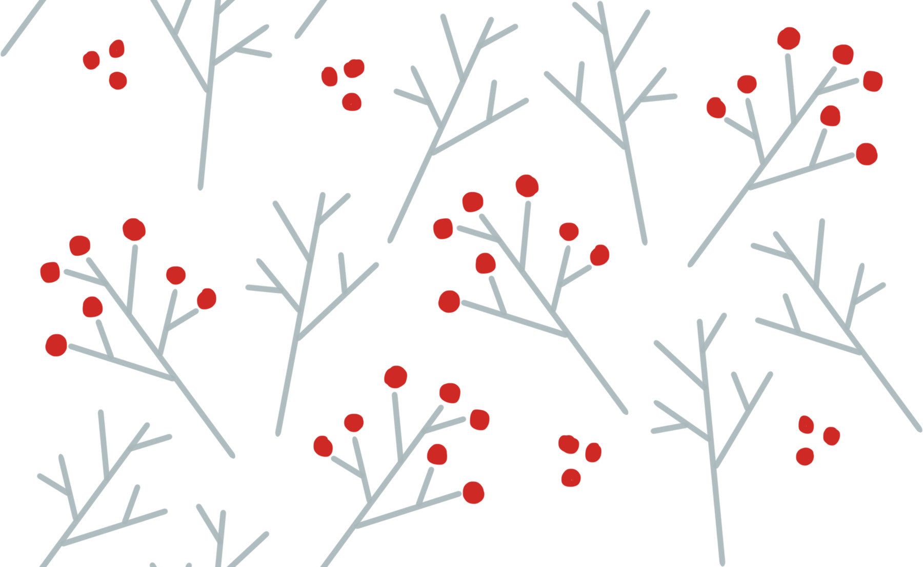 Scandi Berry Branches Wallpaper⁠