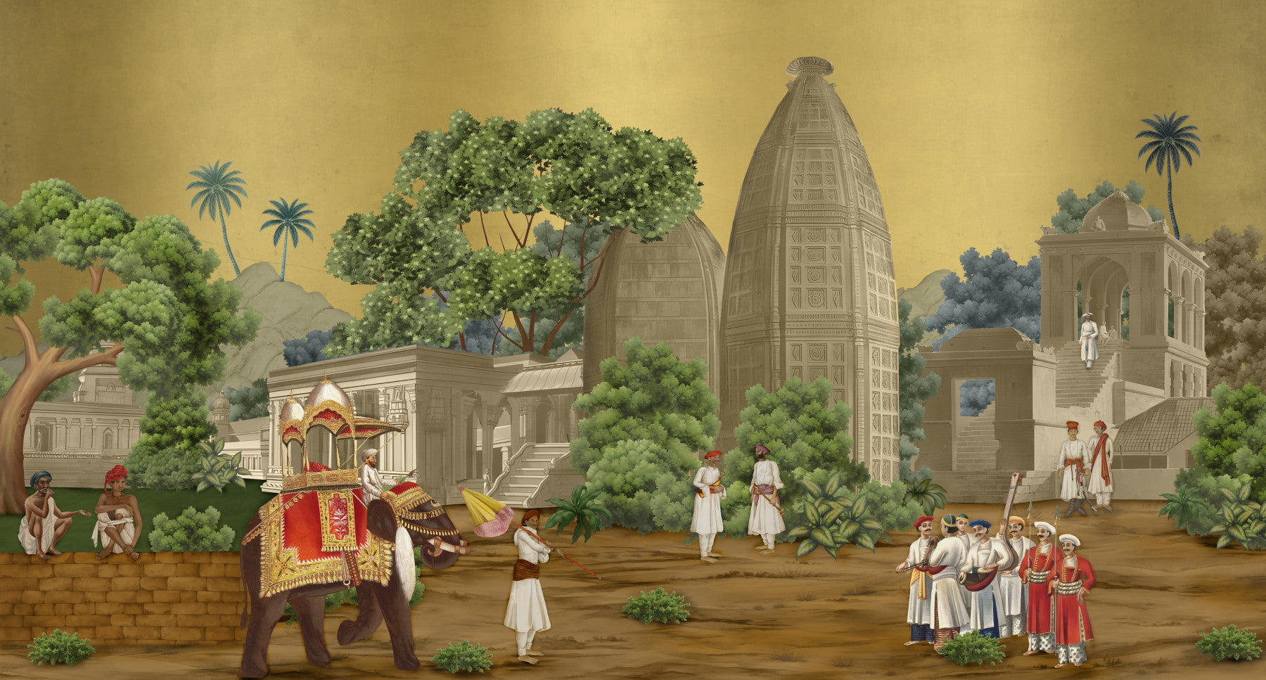 Palace Procession Mural Wall Mural