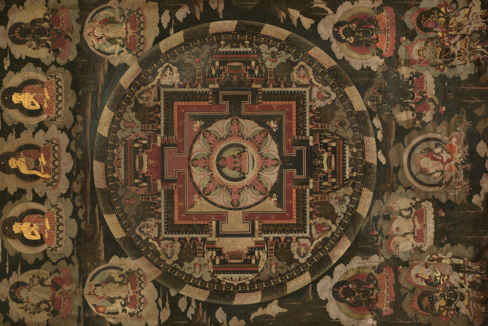 Ancient Cosmic Harmony Wall Mural