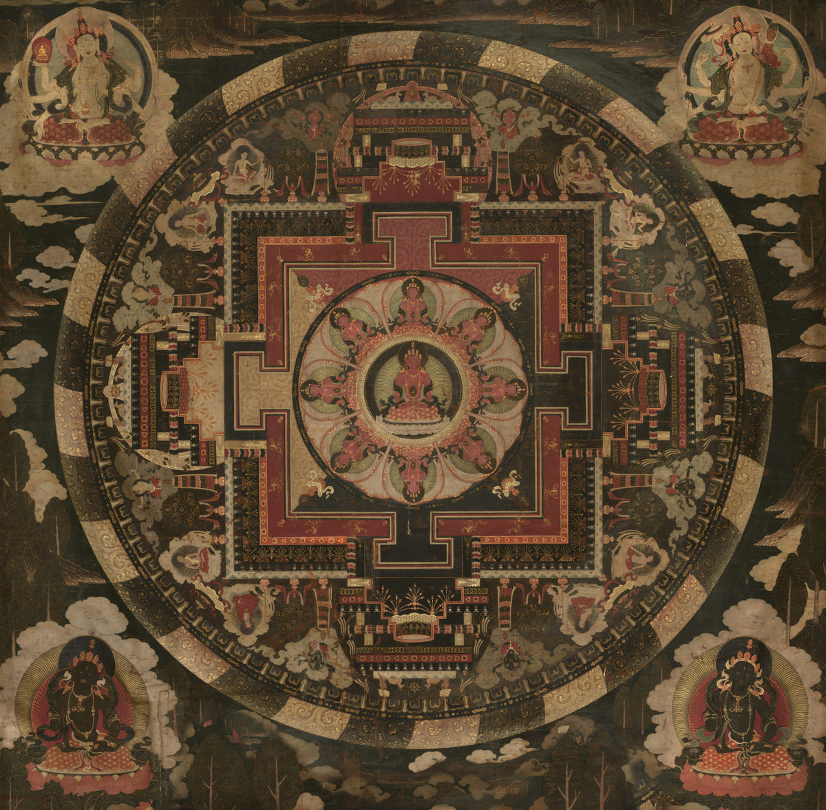Sacred Mandala Tapestry Wall Mural