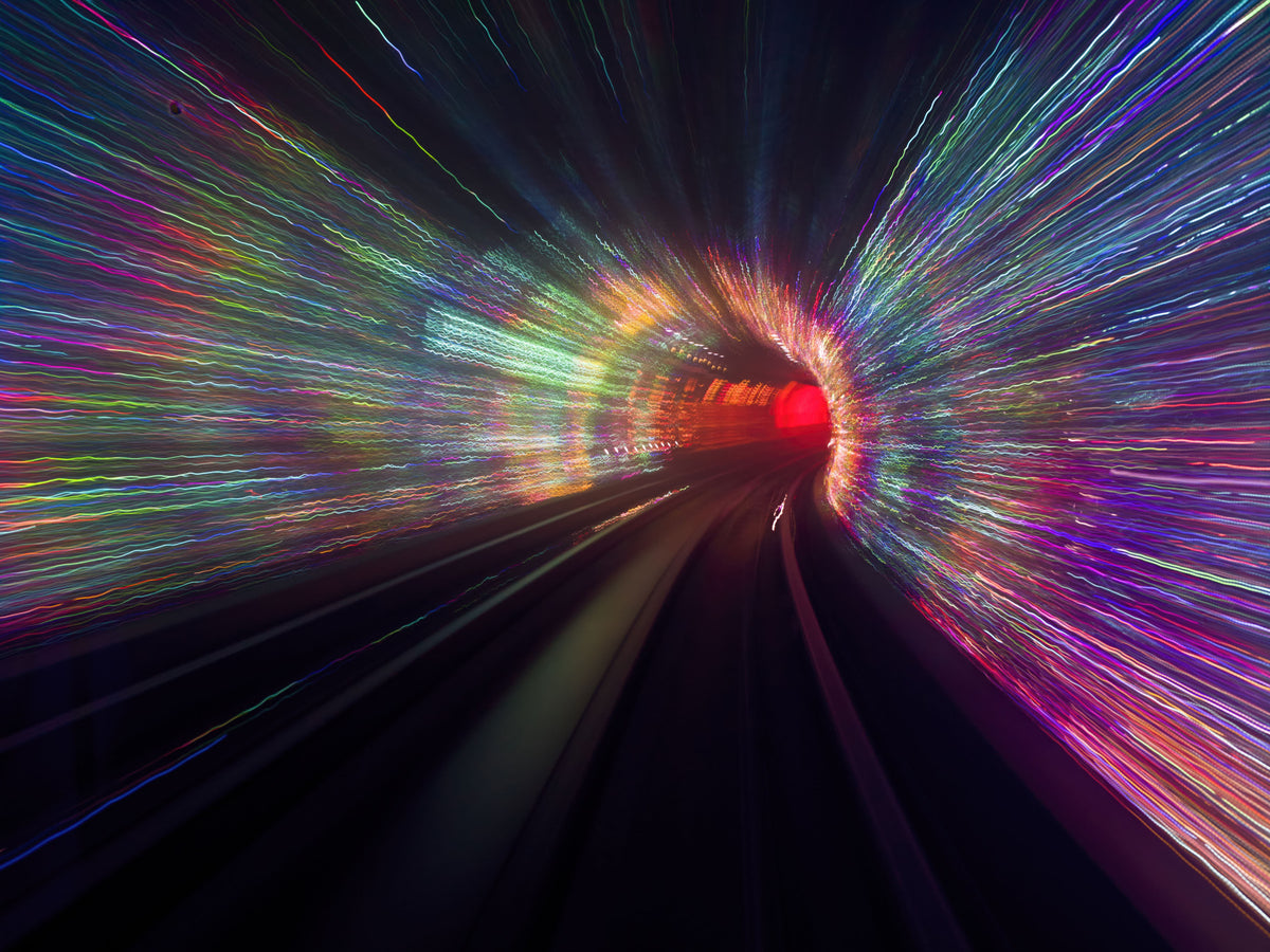 Warp Speed Lights Wall Mural