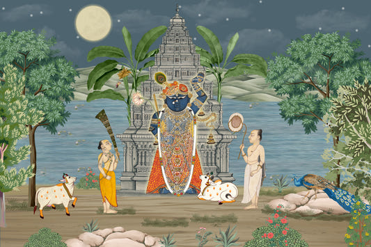 Moonlit Divine Realm Wall Mural