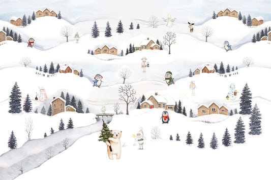 Arctic Village Playtime Wall Mural