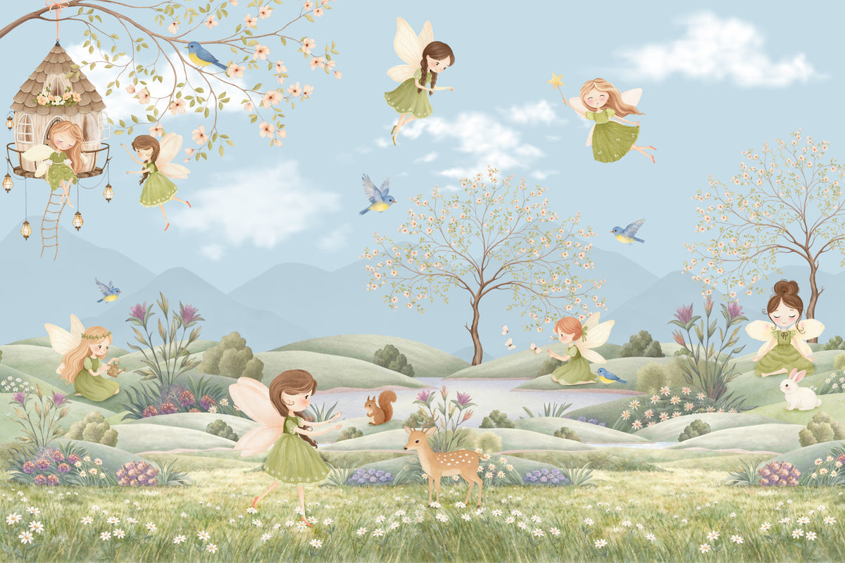 Fairy Meadow Dreams Wall Mural