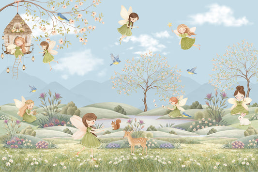 Fairy Meadow Dreams Wall Mural