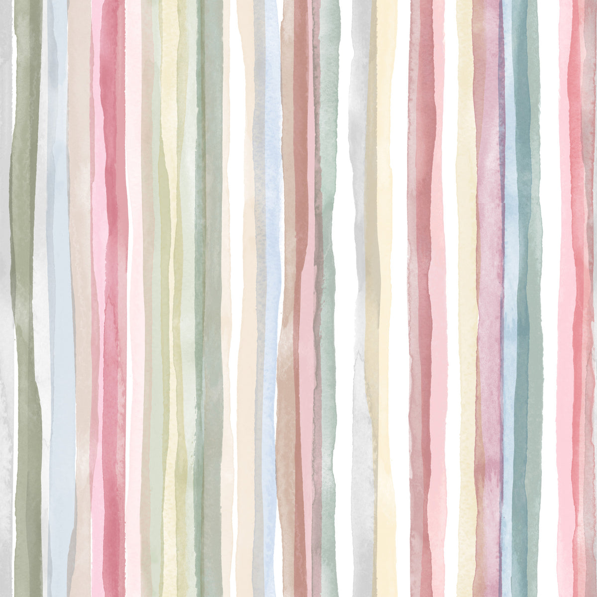 Watercolor Serenity Stripes Pastel Wallpaper⁠ in your room — zoomed