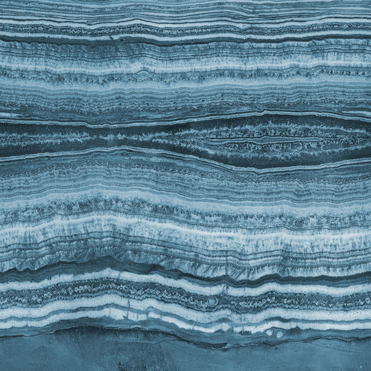 Deep Azure Strata Wall Mural