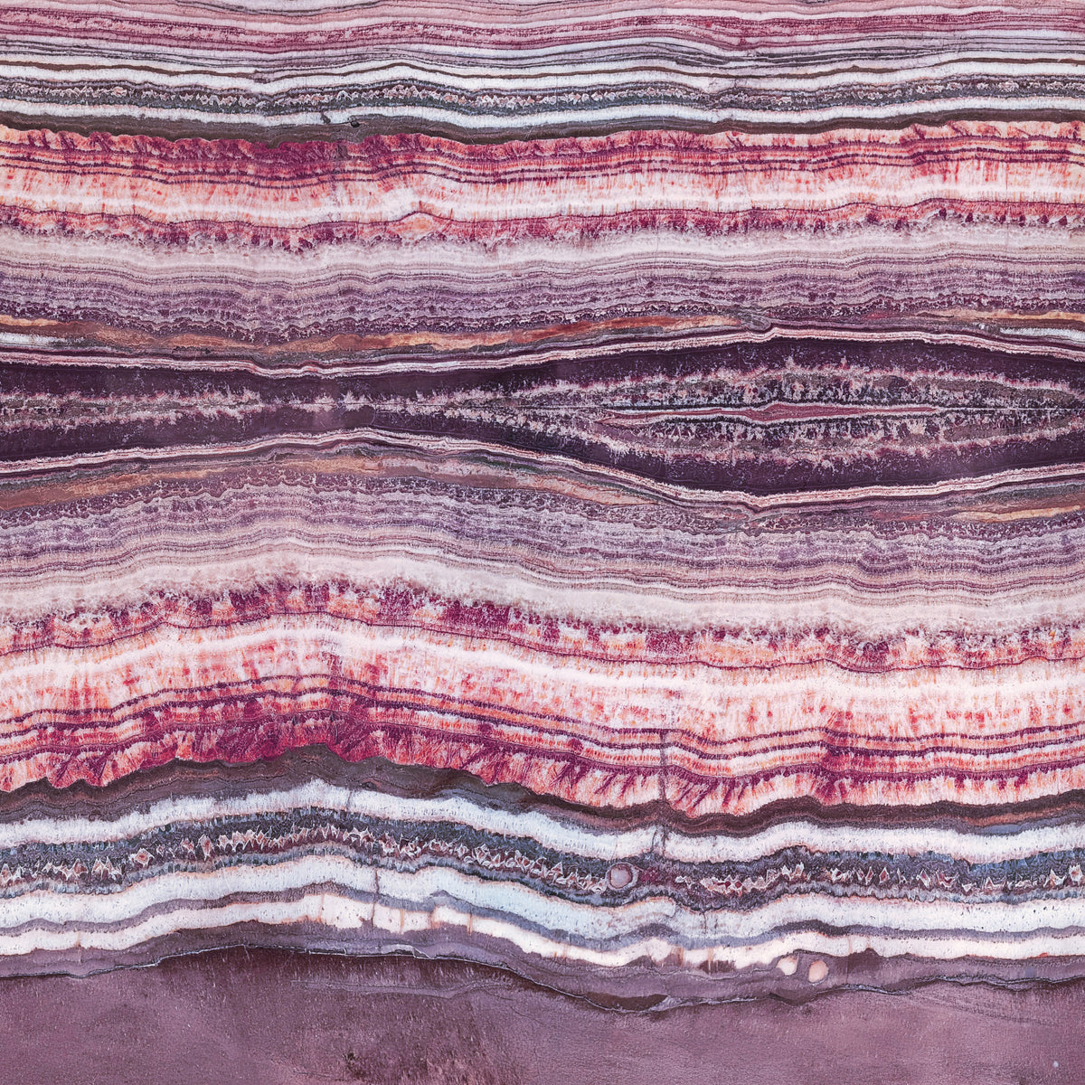 Crimson & Amethyst Strata Wall Mural in your room — zoomed