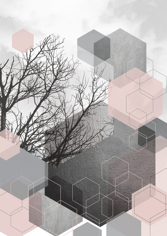 Geometric Serenity Wall Mural