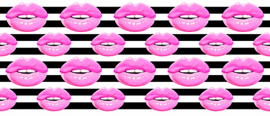 Pop Kiss Stripes Wall Mural