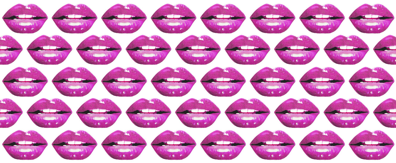 Pink Pout Pop Art Wall Mural