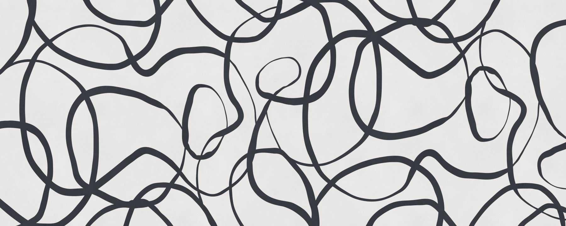 Abstract Serpentine Lines Wall Mural