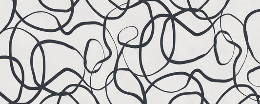 Abstract Serpentine Lines Wall Mural