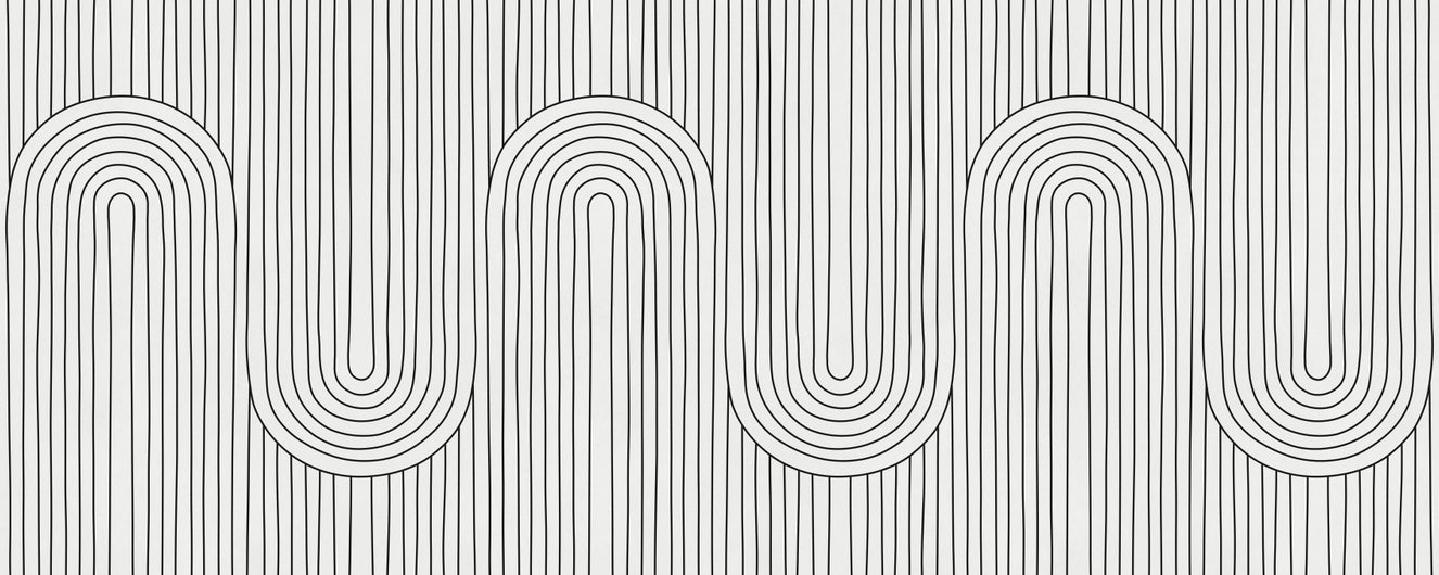 Linear Rhythm Arches Wall Mural