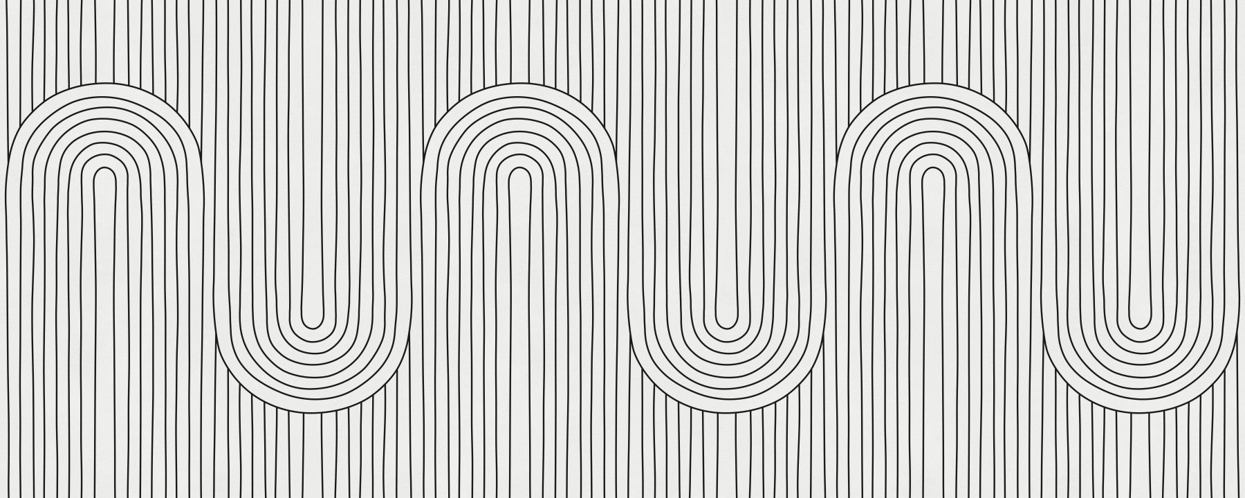 Linear Rhythm Arches Wall Mural