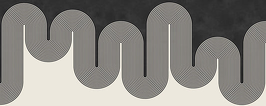 Groovy Arch Waves Wall Mural