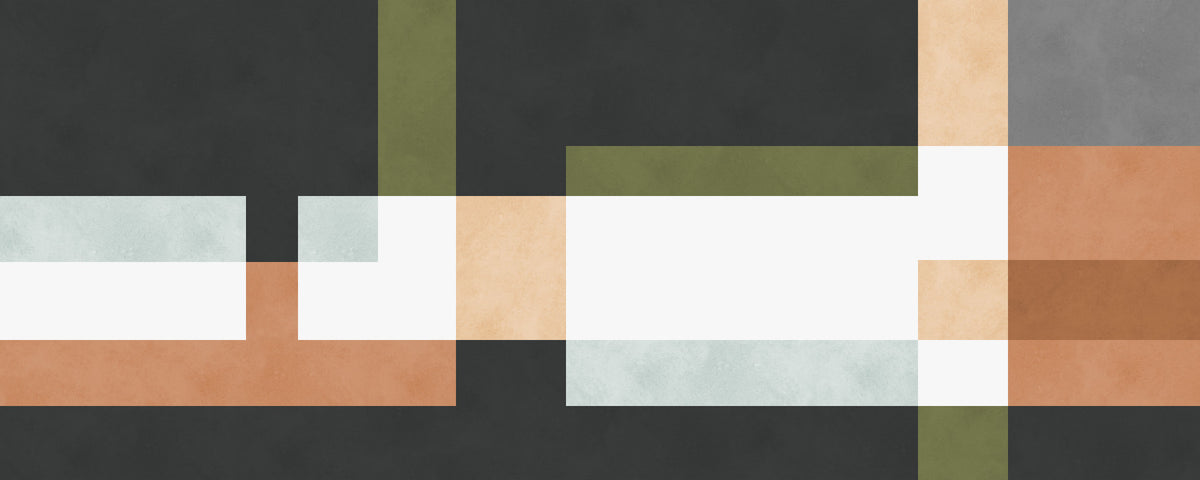 Geometric Layers Wall Mural in your room — zoomed