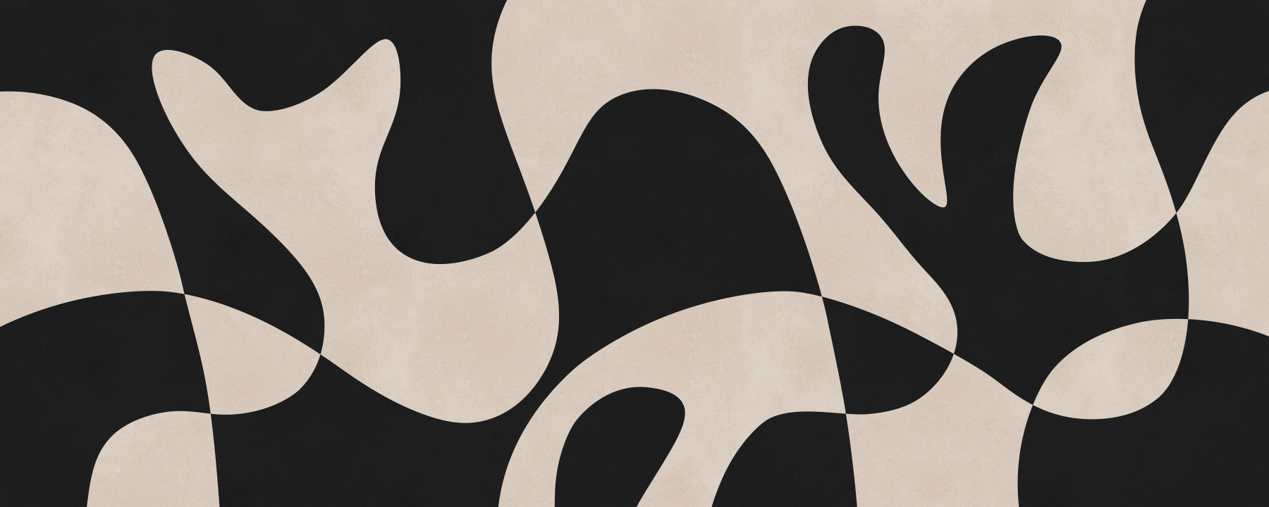 Organic Flow Monochromatic Wall Mural
