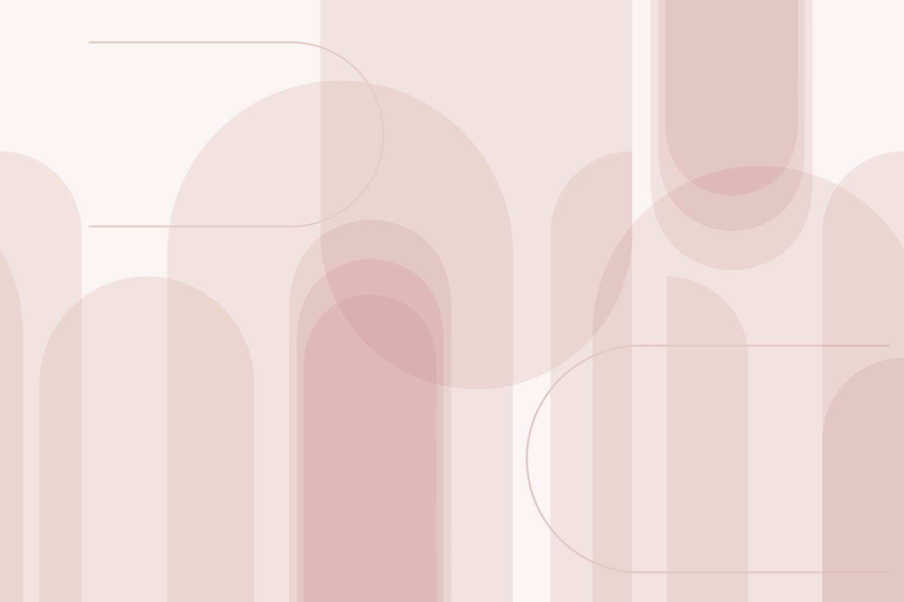 Blush Arc Flow Wall Mural