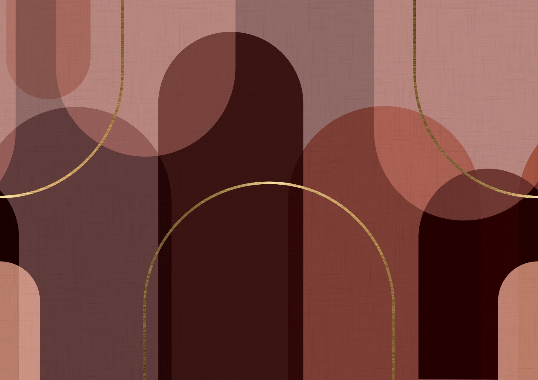 Golden Arc Serenity Wall Mural