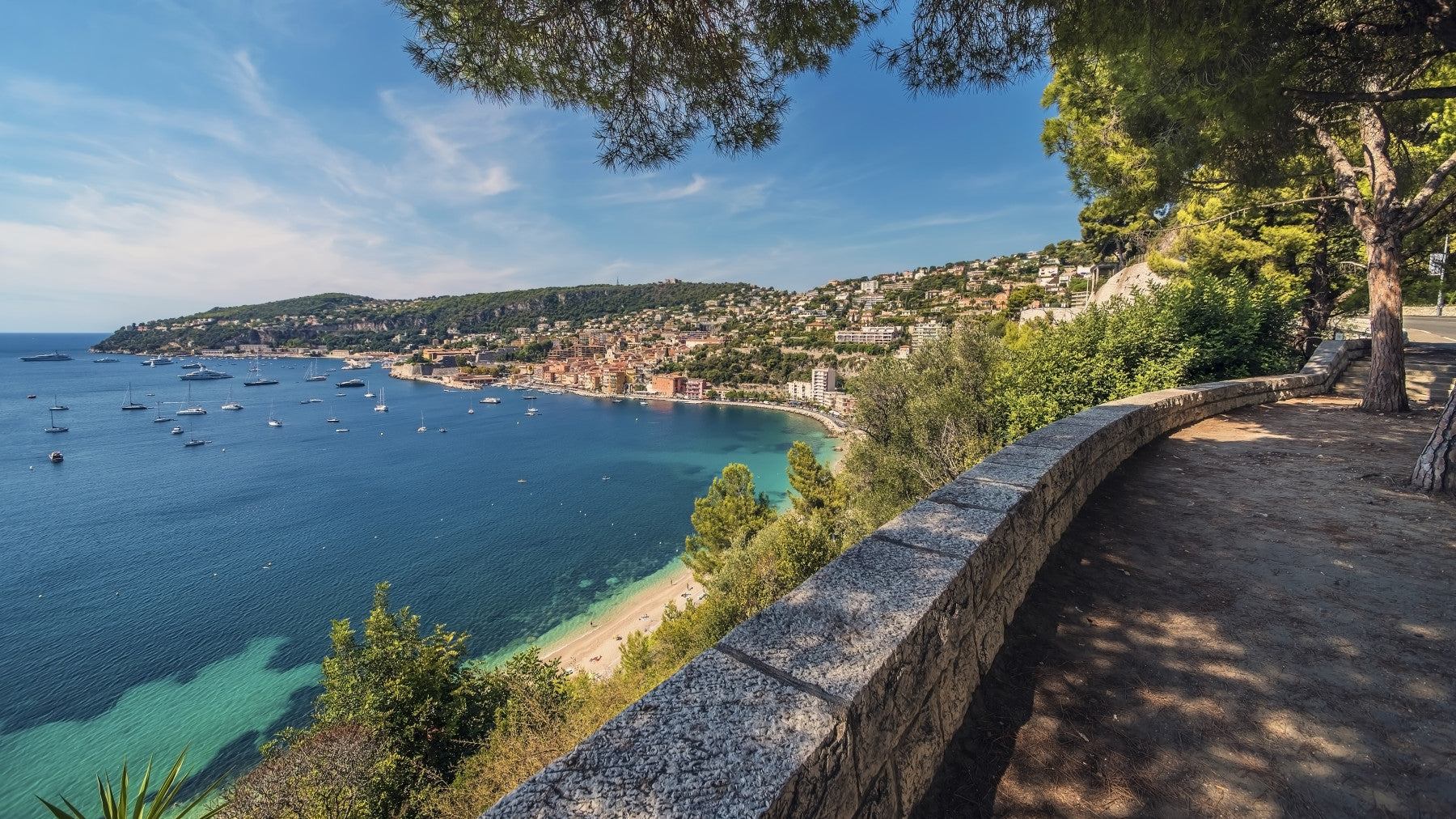 Villefranche-sur-Mer Coastal Escape Wall Mural