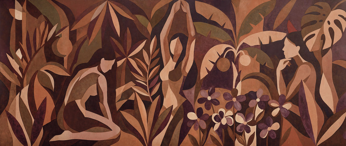 Amber Veil Wall Mural in your room — zoomed