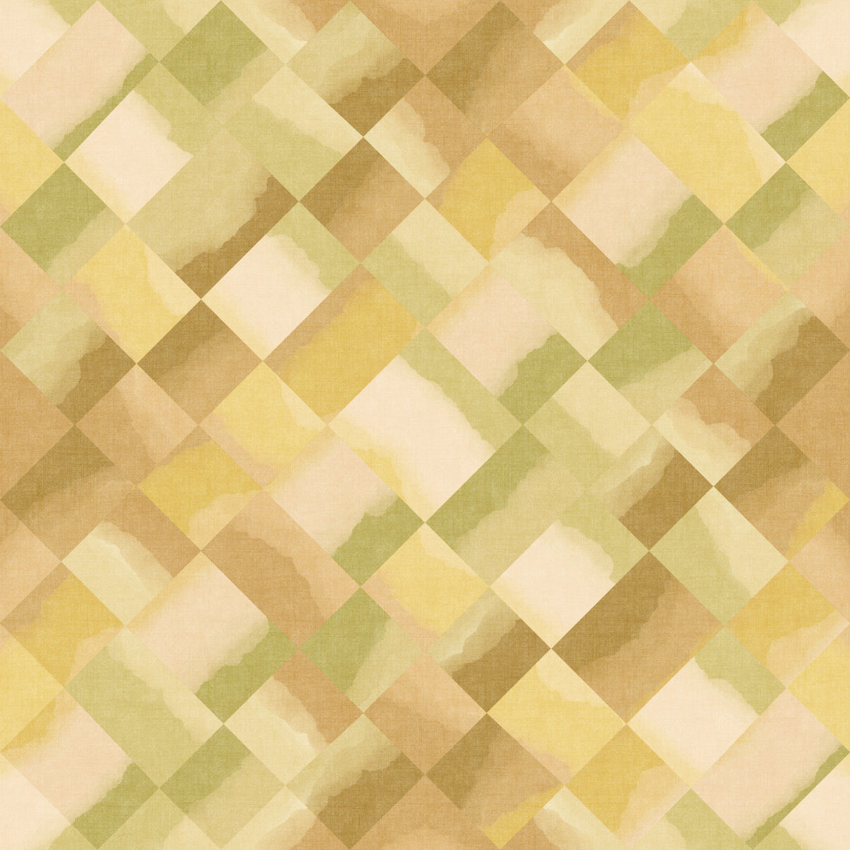 Relax Greenery Painted Checker Wallpaper⁠