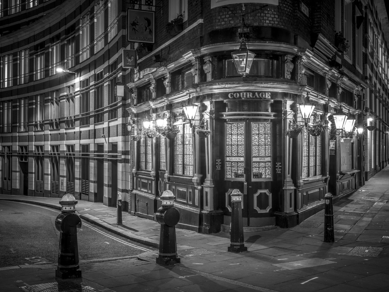 London's Corner Glow Wall Mural