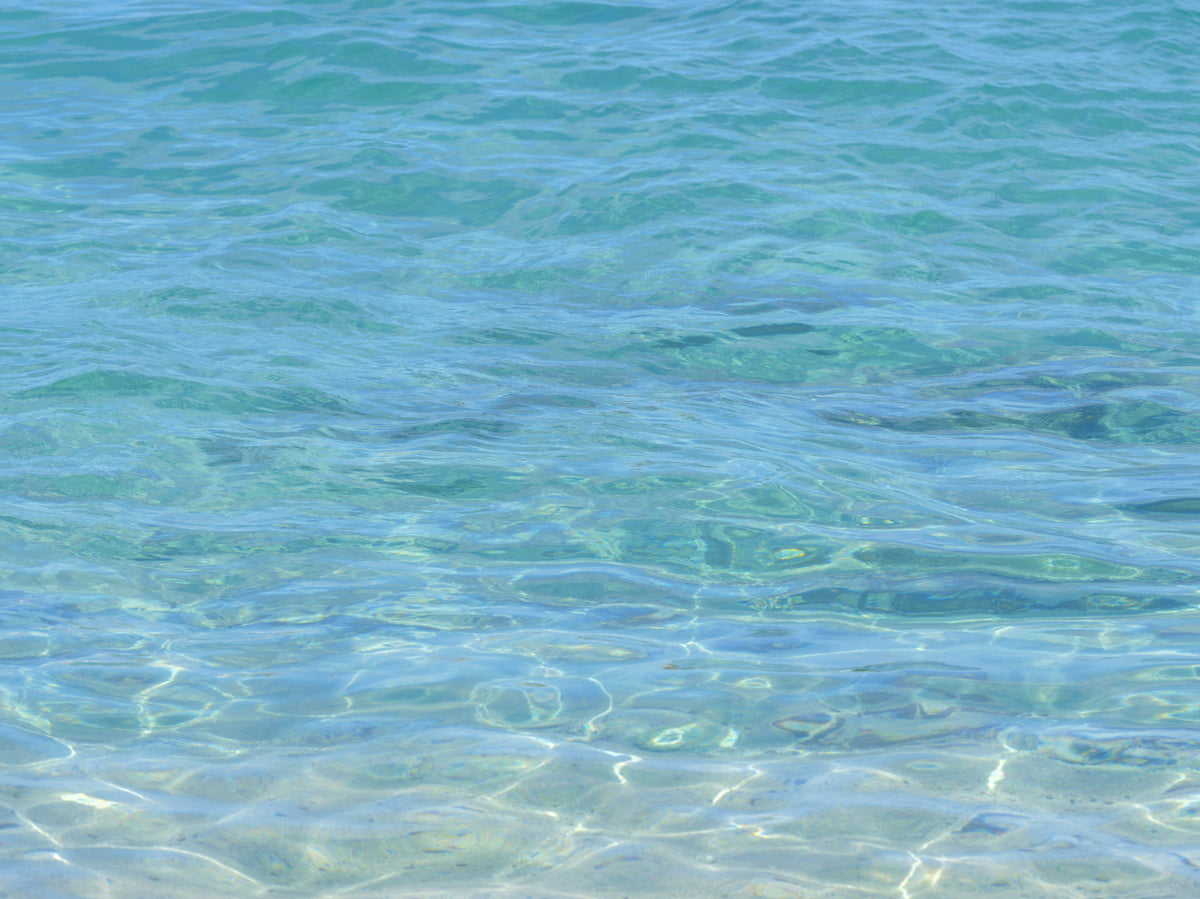 Aqua Serenity Wall Mural in your room — zoomed