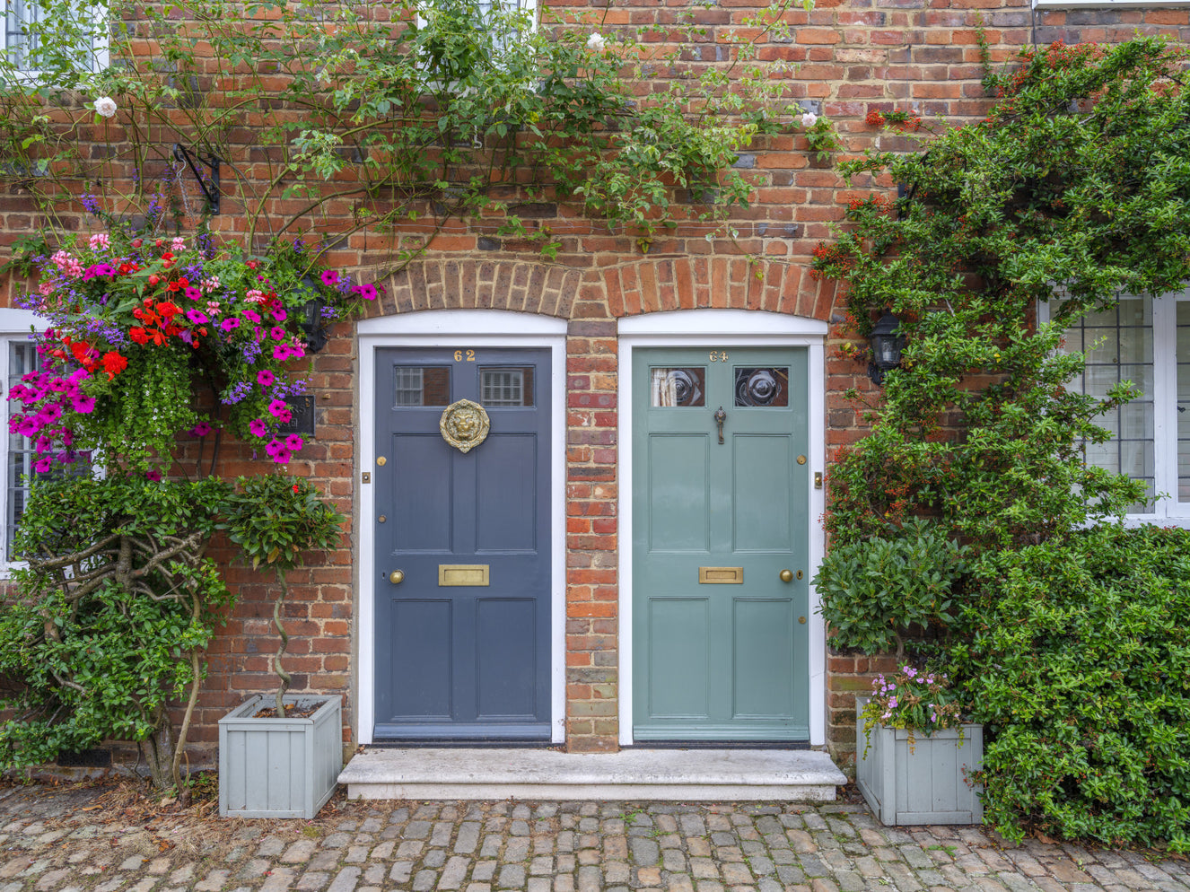 Brick & Bloom Doorways Wall Mural