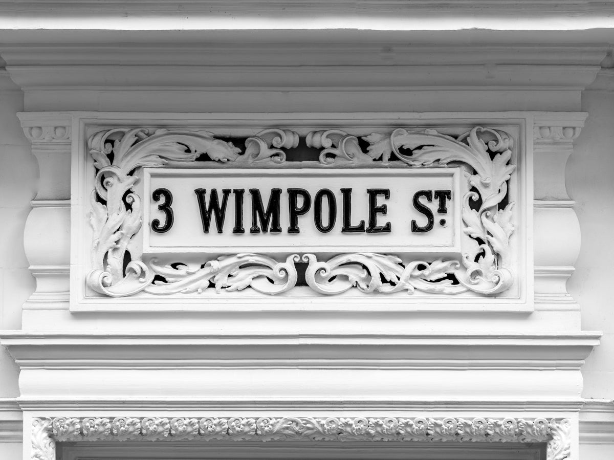 Wimpole Street Grandeur Wall Mural in your room — zoomed